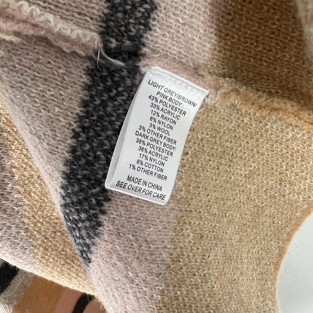 NWOT Stitch Fix Fortune & Ivy Striped Long Sleeve Open Cardigan Sweater Medium M - Picture 6 of 9